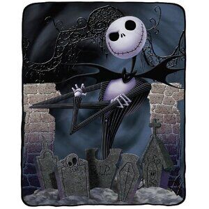 New Graveyard The Nightmare Before Christmas GIFT Plush Throw Blanket Jack Movie